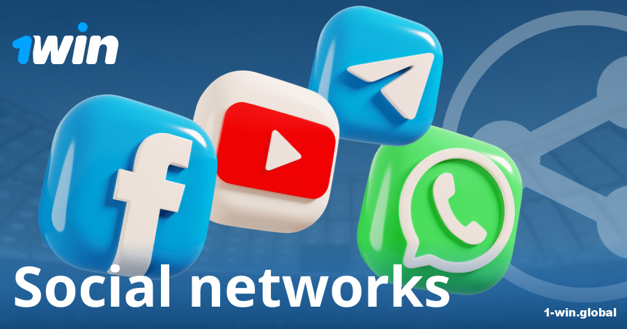 Social media contact for 1win help