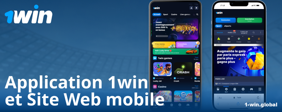 Application mobile pour les joueurs français de 1Win