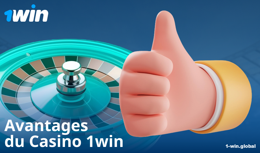 Avantages de jouer au casino 1Win FR