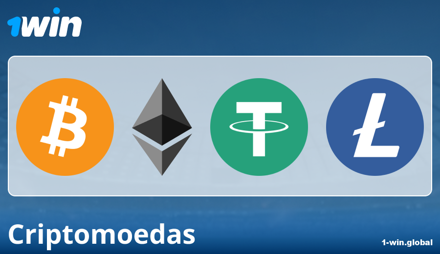 Características dos pagamentos via criptomoedas no 1Win BR