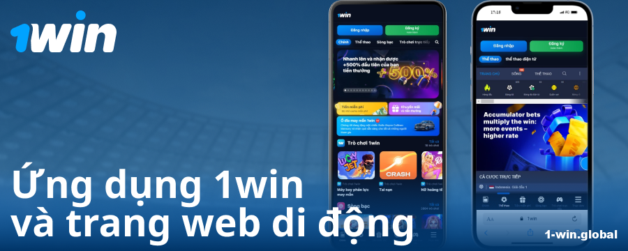Ứng dụng di động dành cho người Việt tại 1Win
