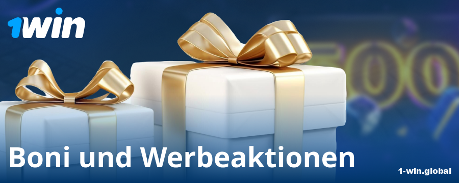 Boni für deutsche Spieler bei 1Win