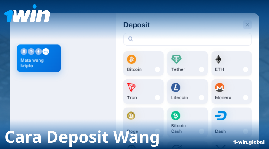 Panduan mendepositkan di 1Win