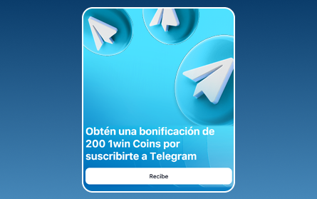 Suscribirse al canal de Telegram del casino 1Win ES